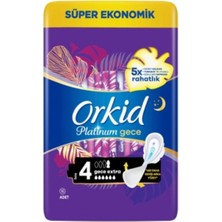 Orkid 4'lü Orkid Platinum Kanatlı Gece Ekstra 16 Adet Boy:4