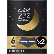 Orkid 2'li Regl Gece Külodu  Nefes Alabilen Yüzey ile Gece Boyu Konfor