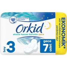 Orkid Ekstra Hassas Koruma Tekli Gece 7'li