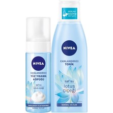 Nivea Normal/karma Ciltler Için Canlandırıcı Yüz Yıkama Köpüğü 150 ml + Canlandırıcı Tonik 200 ml