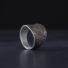 Design Ottoman Kuyumculuk 925 Ayar Gümüş Süleyman Mührü Yüzük
