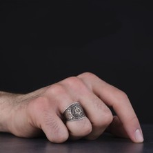 Design Ottoman Kuyumculuk 925 Ayar Gümüş Süleyman Mührü Yüzük