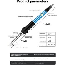 Mingjin Shop 1 20G 0,8 mm Stili Ayarlanabilir Sıcaklık Elektrikli Havya 220V 110V Havya USB Lehim Kalay Kaynak Lehim Isıtma Uç Onarım Aracı (Yurt Dışından)