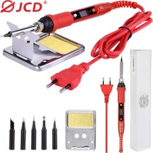 Mingjin Shop 1 Siyah Stil 80W 220V Jcd 220 V 80 W LCD Elektrikli Havya Ayarlanabilir Sıcaklık Havya ile Li Havya Ipuçları ve Kitleri (Yurt Dışından)