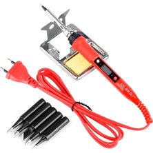 Mingjin Shop 1 Siyah Stil 80W 220V Jcd 220 V 80 W LCD Elektrikli Havya Ayarlanabilir Sıcaklık Havya ile Li Havya Ipuçları ve Kitleri (Yurt Dışından)