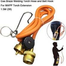 Mapp Torç Uzatma Kiti Için Gaz Lehimli Kaynak Torç Hortumu Cga (5 Ft) Hortum ve Kemer Kancası (Yurt Dışından)