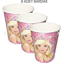 Barbie 8 Karton Bardak