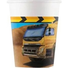 Kikajoy Inşaat Makineleri Karton Bardak 200 ml 8 Adet