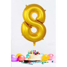 Pekshop Gold Rakam Folyo Balon Gold Sayı Balonlar 16 Inç 40  cm