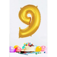 Pekshop Gold Rakam Folyo Balon Gold Sayı Balonlar 16 Inç 40  cm