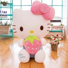 Biruixuan 30 cm Sevimli Çilek Pembe Kedi Peluş Bebek Yaratıcı Apple Karikatür Hayvan Oyuncak Kız Ödülü Dünyası Hediye Bebek Uyku Yastığı (Yurt Dışından)