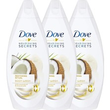 Dove Nemlendirici Hindistan Cevizi Yaği & Badem Sütü Özü Duş Jeli 500 ml x 3 Adet