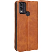 My Boutique1 Nokia C22 Pu Deri Manyetik Kapatma Cüzdan Için Telefon Kılıfı (Yurt Dışından)