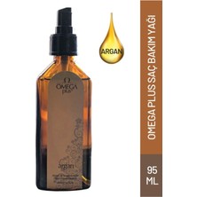 Omega Plus Argan Saç Bakım Yağı 95 ml - Doğal Işıltı ve Onarıcı Bakım