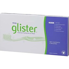 Amway Glister Advanced Toothbrush (4 Brushes) Diş Fırçası Medium 4 Lü Paket