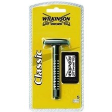 Wilkinson Sword Klasik Tıraş Bıçağı Makinesi ve 5 Yedek Bıçak