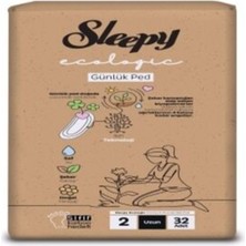 Sleepy Ecologic Günlük (Boy 2) Süper Uzun Ped 32'li