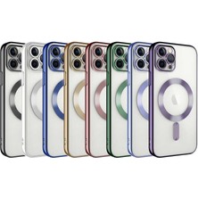 Wowcase iPhone 11 Pro - Uyumlu Kamera Korumalı Magsafe Wireless Şarj Özellikli Wowcase Demre Kapak-Lila