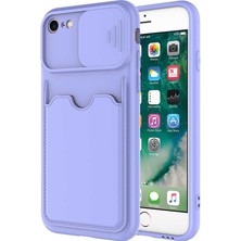 Wowcase iPhone Se 2022 - Uyumlu ​wowcase Kartix Kapak-Koyu Mor