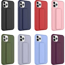 Wowcase iPhone 11 Pro Max - Uyumlu Wowcase Qstand Kapak-Pembe