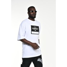 I'm Not Perfect Baskılı T-Shirt Beyaz