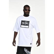 I'm Not Perfect Baskılı T-Shirt Beyaz