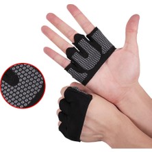 Chaoduo Shop Silver Gloves Style S Beden Gym Fitness Half Finger Gloves Men Women For Crossfit Workout Gloves Dumbell Power Weight Lift Bodybuilding Hand Protector Glove (Yurt Dışından)