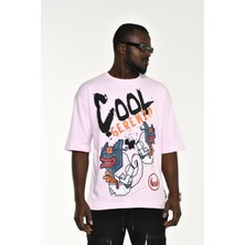 Sizefash Cool Gerenzo Baskılı T-Shirt Beyaz
