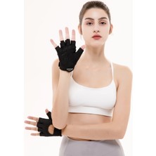 Chaoduo Shop N5510 Uzun Kuşak Siyah Stil M Beden Veidoorn Profesyonel Ağırlık Kaldırma Spor Eldivenleri Nefes Egzersiz Eğitimi Spor Eldivenleri Fitness Bisiklet Egzersiz Kadın Erkek Gril (Yurt Dışından)