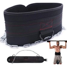Chaoduo Shop Zincir Stili ile Fitness Ağırlık Kaldırma Dip Kemer Vücut Geliştirme Için Crossfit Kettlebell Ağırlık Egzersiz Powerlifting Bel Gücü Spor Kemeri Yukarı Çekin (Yurt Dışından)