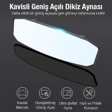 Polham 30X9 cm Ultra Geniş Araç Içi Geniş Açılı Araç Dikiz Aynası, Kavisli, Genişletilmiş Açılı Ayna