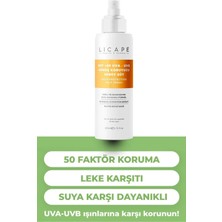 Licape Spf 50 Faktör Uva - Uvb Güneş Koruyucu Sprey Süt 200ML