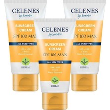 Celenes By Sweden By Sweden Herbal Güneş Koruma Kremi 100 Max Spf 50 ml x 3