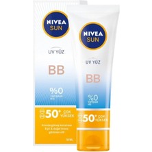 Nivea  Sun Bb Spf 50+ Uv Yüz Kremi 50 ml  Yüz Kremi