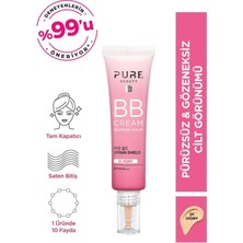 Pure Beauty Bb Krem SPF50 Pa+++ Ivory 30 ml Ton Eşitleyici Koruyucu Güneş Kremi