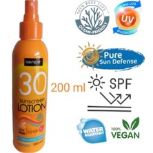 Sence Güneş Kremi Yüksek Koruma ve Üstün Nemlendirme Özellikli Spf 30 Vücut Sprey 200 ml