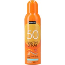 Sence Anında Güneş Kremi Yüksek Koruma ve Üstün Nemlendirme Özellikli Spf 50 Vücut Sprey 200 Ml.