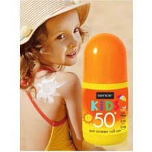 Sence Güneş Kremi Yüksek Korumalı Kids Bebekler ve Çocuklar Için Spf 50 Anında Vegan Roll-On 50 ml