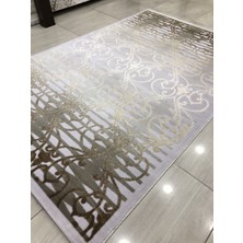 Burak Halı Şiraz 12438 R 150X230 Beyaz Altın Sarısı 4 M2 Halı !