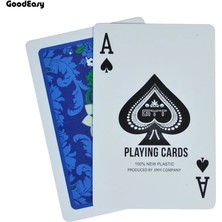 Chaoduo Shop NO.6688 Mavi Stil Poker Kartları Su Geçirmez Texas Hold'em Oyun Kartları Plastik Black Jack Oyun Kartı Poker Oyun Masası Oyun Kartı 100% Pvc Dro (Yurt Dışından)