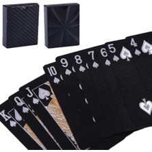 Chaoduo Shop B Tarzı Tarot Lüks 100% Plastik Pvc Karton Oyun Renkli Baskı Casino Oyun Kartları Siyah Poker (Yurt Dışından)