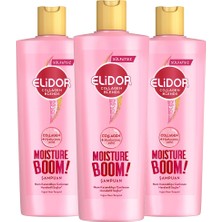 Elidor Collagen Blends Sülfatsız Saç Bakım Şampuanı Moisture Boom Yoğun Nem Terapisi 350 ml X3