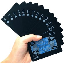 Chaoduo Shop Kırmızı Stil 24 K Altın Oyun Kartı Poker Oyun Destesi Altın Yaprak Poker Takımı Plastik Sihirli Su Geçirmez Kart Destesi Sihirli Su Hediye Koleksiyonu (Yurt Dışından)