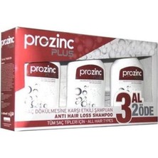 Prozinc Plus Şampuan Saç Dökülmesine Karşı Etkili Günlük Kullanım Şampuanı 3X300 ml