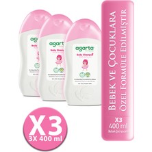 Agarta Doğal Bebek Şampuanı Kız Çocuklarına Özel 400 ml ( 3 Adet )