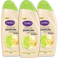 Duru Misket Limonu&kolajen Yağlı Saçlar Için Şampuan 3X500 ml