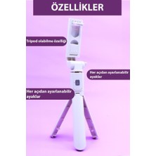 DEMPOWER Ayaklı Beyaz Mini Tripod