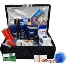 Nivea Damat Bohçası -Erkek Bakım Seti - Damat Çeyiz Sandık Nişan Bohça Seti