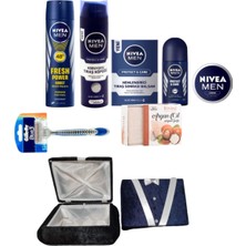 Nivea Damat Bohçası Seti 9 Parça Cilt Bakım Çeyiz Bohça Seti
