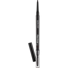 Flormar Ultra Thin Brow Pencil 004 Dark Brown İnce Uçlu Kaş Kalemi ve Fırçası Günlük Kullanım İçin 8690604572137